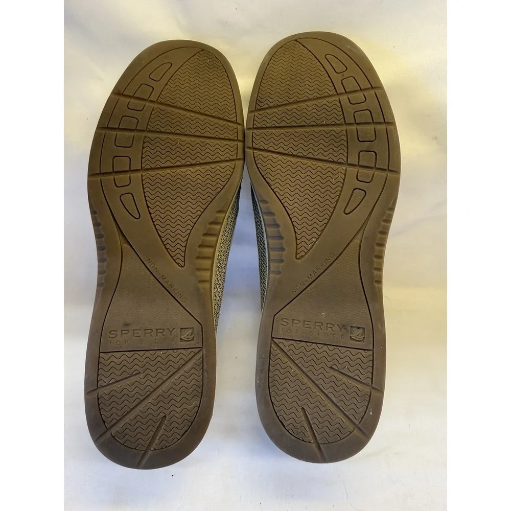 Sperry Top Spider Boat Shoe Women's Size 9.5 Angelfish 9102047 Beige & Tan Mesh